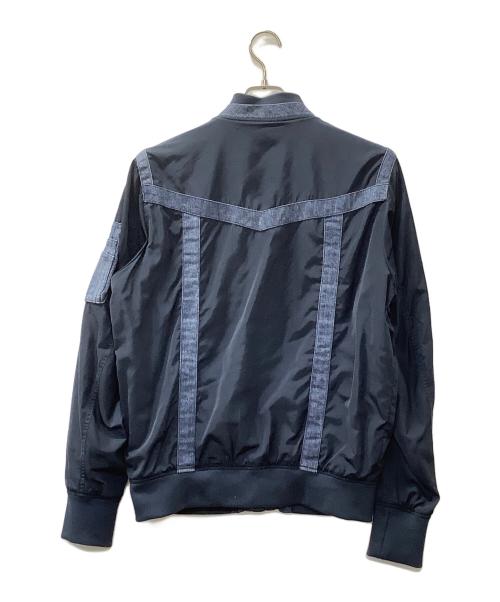 DIESEL（ディーゼル）DIESEL (ディーゼル) デニムナイロンジャケット ネイビー サイズ:Mの古着・服飾アイテム