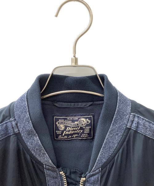 DIESEL（ディーゼル）DIESEL (ディーゼル) デニムナイロンジャケット ネイビー サイズ:Mの古着・服飾アイテム