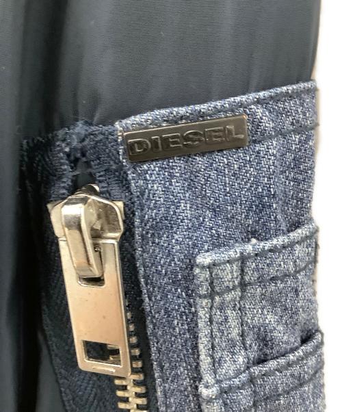 DIESEL（ディーゼル）DIESEL (ディーゼル) デニムナイロンジャケット ネイビー サイズ:Mの古着・服飾アイテム