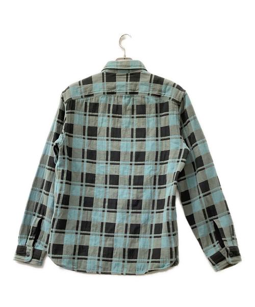 RRL（ダブルアールエル）RRL (ダブルアールエル) 長袖シャツ グレー×ブルー サイズ:Mの古着・服飾アイテム