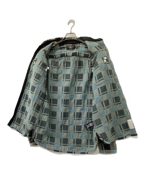 RRL（ダブルアールエル）RRL (ダブルアールエル) 長袖シャツ グレー×ブルー サイズ:Mの古着・服飾アイテム