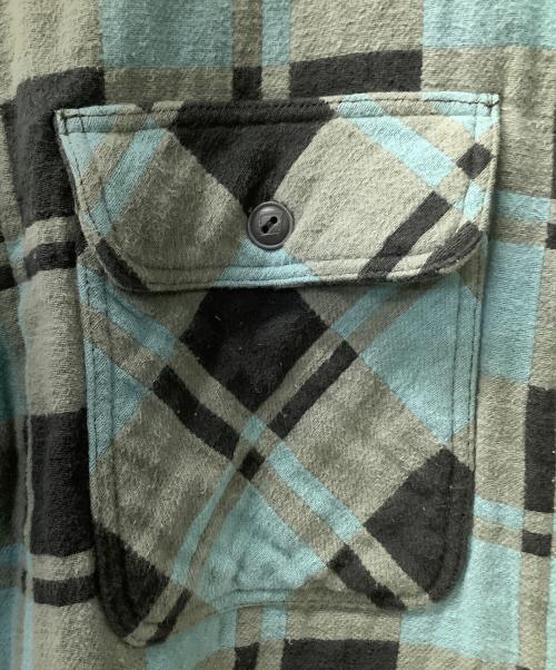 RRL（ダブルアールエル）RRL (ダブルアールエル) 長袖シャツ グレー×ブルー サイズ:Mの古着・服飾アイテム