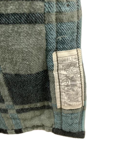 RRL（ダブルアールエル）RRL (ダブルアールエル) 長袖シャツ グレー×ブルー サイズ:Mの古着・服飾アイテム