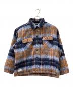 Schottショット）の古着「SHAGGY PLAID SHIR」｜ブラウン×ブルー