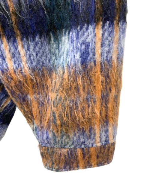 Schott（ショット）Schott (ショット) SHAGGY PLAID SHIR ブラウン×ブルー サイズ:XLの古着・服飾アイテム