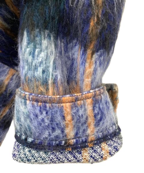 Schott（ショット）Schott (ショット) SHAGGY PLAID SHIR ブラウン×ブルー サイズ:XLの古着・服飾アイテム