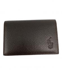 POLO RALPH LAUREN（ポロ・ラルフローレン）の古着「名刺入れ」｜ダークブラウン