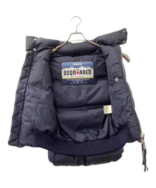 DSQUARED2（ディースクエアード）DSQUARED2 (ディースクエアード) ダウンベスト ネイビー サイズ:42の古着・服飾アイテム