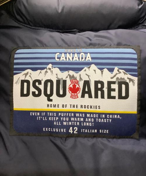 DSQUARED2（ディースクエアード）DSQUARED2 (ディースクエアード) ダウンベスト ネイビー サイズ:42の古着・服飾アイテム