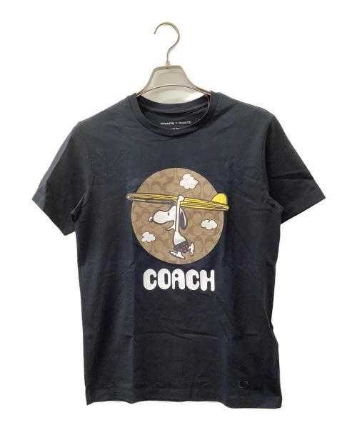 COACH（コーチ）COACH (コーチ) PEANUTS (ピーナッツ) 半袖カットソー ブラック サイズ:XSの古着・服飾アイテム