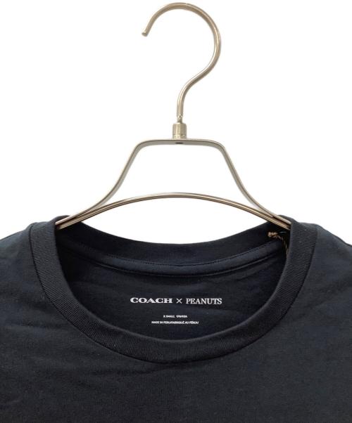 COACH（コーチ）COACH (コーチ) PEANUTS (ピーナッツ) 半袖カットソー ブラック サイズ:XSの古着・服飾アイテム