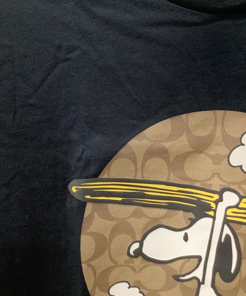 COACH（コーチ）COACH (コーチ) PEANUTS (ピーナッツ) 半袖カットソー ブラック サイズ:XSの古着・服飾アイテム