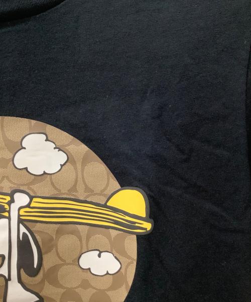 COACH（コーチ）COACH (コーチ) PEANUTS (ピーナッツ) 半袖カットソー ブラック サイズ:XSの古着・服飾アイテム