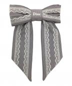 Christian Diorクリスチャン ディオール）の古着「Barrette large Dior Twist」｜グレー