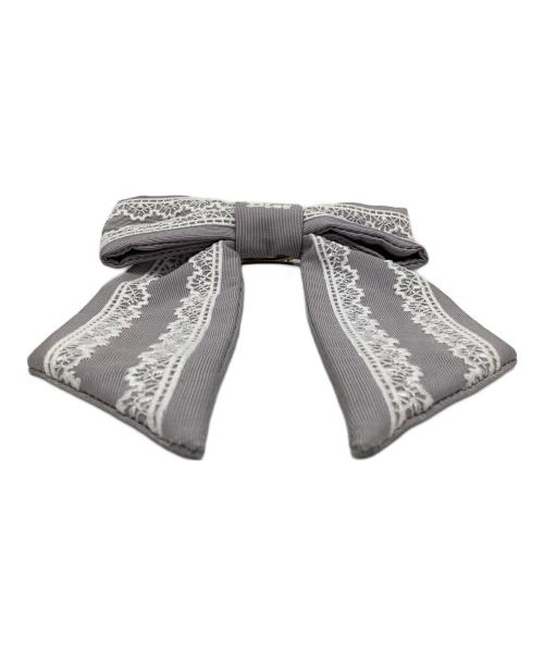 Christian Dior（クリスチャン ディオール）Christian Dior (クリスチャン ディオール) Barrette large Dior Twist グレーの古着・服飾アイテム