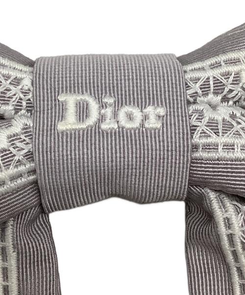 Christian Dior（クリスチャン ディオール）Christian Dior (クリスチャン ディオール) Barrette large Dior Twist グレーの古着・服飾アイテム