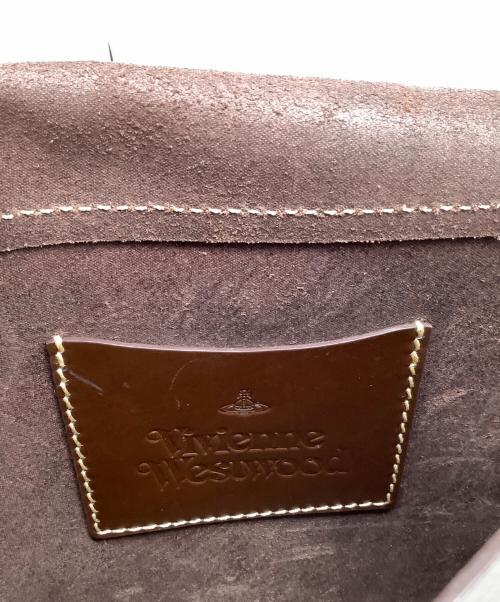 Vivienne Westwood（ヴィヴィアンウエストウッド）Vivienne Westwood (ヴィヴィアンウエストウッド) キーモチーフショルダーバッグ ブラウンの古着・服飾アイテム