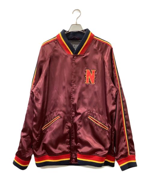 NITROW（ナイトロウ）NITROW (ナイトロウ) サテンスタジャン ボルドー サイズ:2XLの古着・服飾アイテム