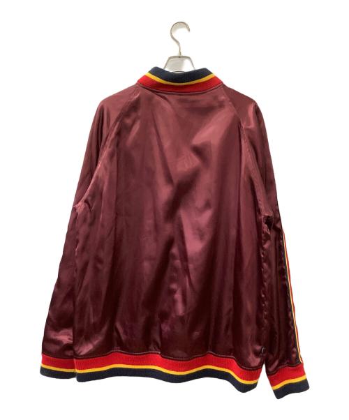 NITROW（ナイトロウ）NITROW (ナイトロウ) サテンスタジャン ボルドー サイズ:2XLの古着・服飾アイテム