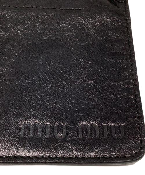 MIU MIU（ミュウミュウ）MIU MIU (ミュウミュウ) ショルダーポーチ ブラックの古着・服飾アイテム