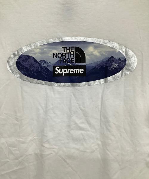 THE NORTH FACE（ザ ノース フェイス）THE NORTH FACE (ザ ノース フェイス) SUPREME (シュプリーム) 半袖カットソー ホワイト サイズ:ASIA XLの古着・服飾アイテム