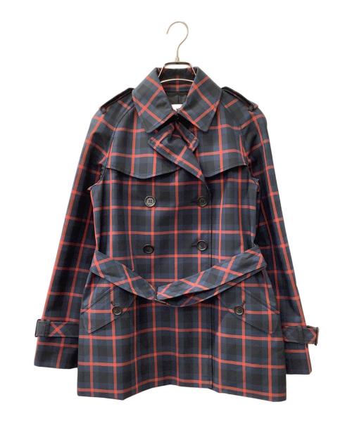 COACH（コーチ）COACH (コーチ) トレンチコート ネイビー×レッド サイズ:XSの古着・服飾アイテム