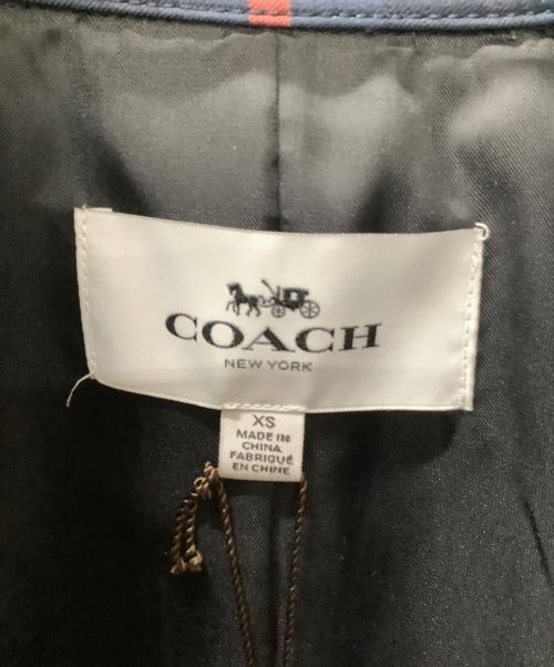 COACH（コーチ）COACH (コーチ) トレンチコート ネイビー×レッド サイズ:XSの古着・服飾アイテム