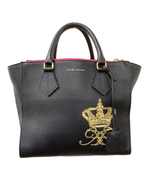 A.D.M.J.（エーディーエムジェイ）A.D.M.J. (エーディーエムジェイ) 2WAYショルダーバッグ ブラックの古着・服飾アイテム