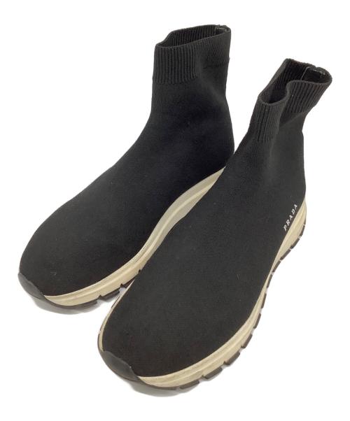 PRADA（プラダ）PRADA (プラダ) ショートブーツ ブラック サイズ:36の古着・服飾アイテム