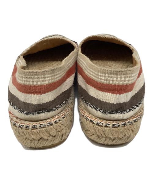 PRADA（プラダ）PRADA (プラダ) フラットシューズ ベージュ サイズ:37の古着・服飾アイテム