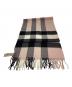BURBERRY (バーバリー) マフラー ピンク×ブラック：35000円