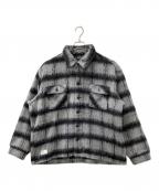Schottショット）の古着「SHAGGY PLAID SHIRT」｜グレー