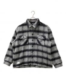 Schott（ショット）の古着「SHAGGY PLAID SHIRT」｜グレー