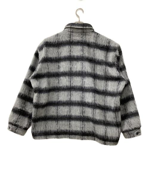 Schott（ショット）Schott (ショット) SHAGGY PLAID SHIRT グレー サイズ:XLの古着・服飾アイテム