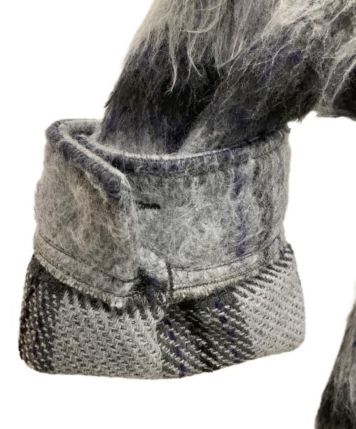 Schott（ショット）Schott (ショット) SHAGGY PLAID SHIRT グレー サイズ:XLの古着・服飾アイテム