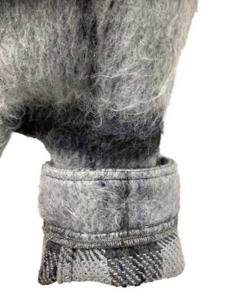 Schott（ショット）Schott (ショット) SHAGGY PLAID SHIRT グレー サイズ:XLの古着・服飾アイテム