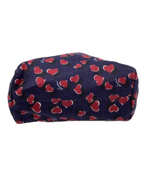 GUCCI（グッチ）GUCCI (グッチ) ハートビート ハンドバッグ ネイビー×レッドの古着・服飾アイテム