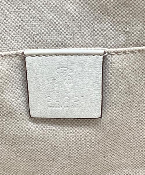 GUCCI（グッチ）GUCCI (グッチ) ハートビート ハンドバッグ ネイビー×レッドの古着・服飾アイテム