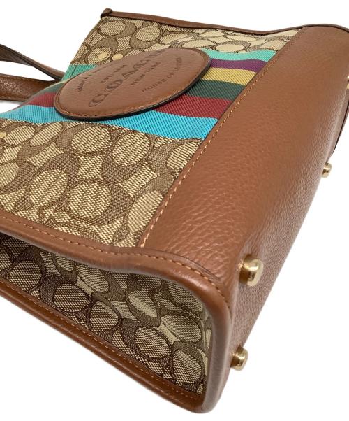 COACH（コーチ）COACH (コーチ) シグネチャーデンプシートート ブラウンの古着・服飾アイテム