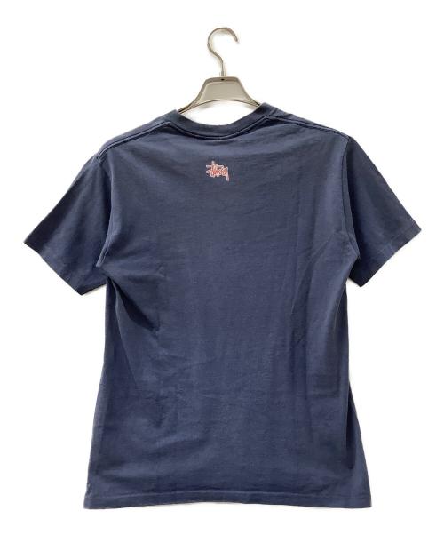 stussy（ステューシー）stussy (ステューシー) プリントTシャツ 紺タグ ネイビー サイズ:Mの古着・服飾アイテム