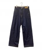 MATSUFUJIマツフジ）の古着「Wide Denim Trpusers」｜インディゴ