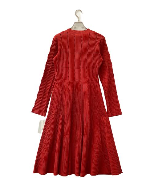 CELFORD（セルフォード）CELFORD (セルフォード) 長袖ワンピース レッド サイズ:38の古着・服飾アイテム