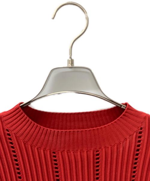 CELFORD（セルフォード）CELFORD (セルフォード) 長袖ワンピース レッド サイズ:38の古着・服飾アイテム