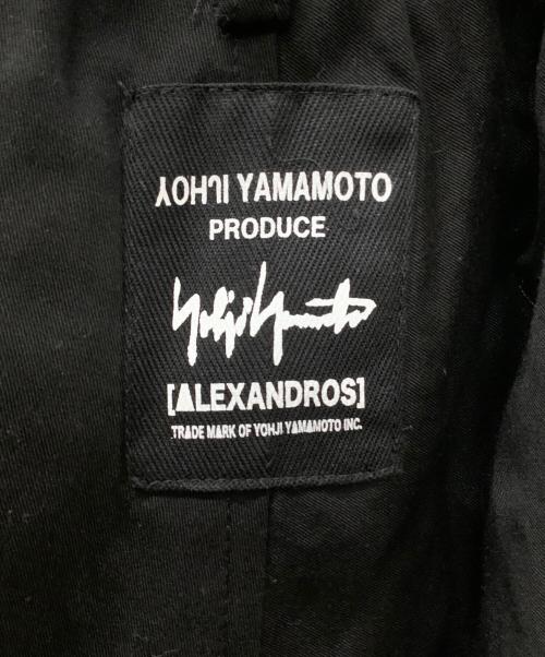 YOHJI YAMAMOTO（ヨウジヤマモト）YOHJI YAMAMOTO (ヨウジヤマモト) ALEXANDROS (アレキサンドロス) サルエルパンツ ブラック サイズ:3の古着・服飾アイテム