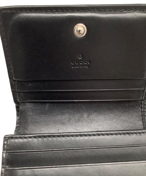 GUCCI（グッチ）GUCCI (グッチ) コンパクトウォレット ブラックの古着・服飾アイテム