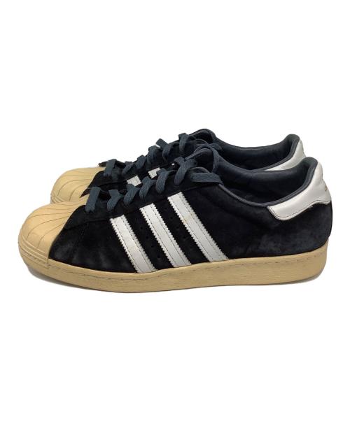 adidas（アディダス）adidas (アディダス) SUPER STAR 80s DLX SUEDE ブラック サイズ:US101/2の古着・服飾アイテム
