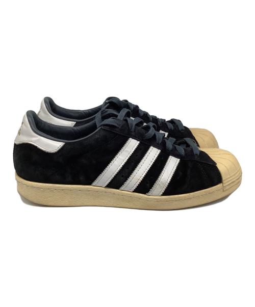 adidas（アディダス）adidas (アディダス) SUPER STAR 80s DLX SUEDE ブラック サイズ:US101/2の古着・服飾アイテム