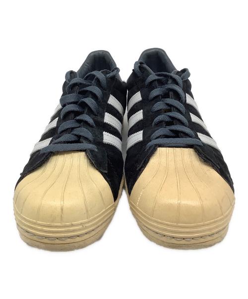 adidas（アディダス）adidas (アディダス) SUPER STAR 80s DLX SUEDE ブラック サイズ:US101/2の古着・服飾アイテム