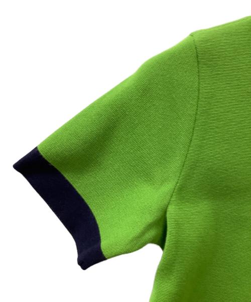 Yves Saint Laurent（イヴサンローラン）Yves Saint Laurent (イヴサンローラン) 半袖ワンピース 黄緑 サイズ:Mの古着・服飾アイテム