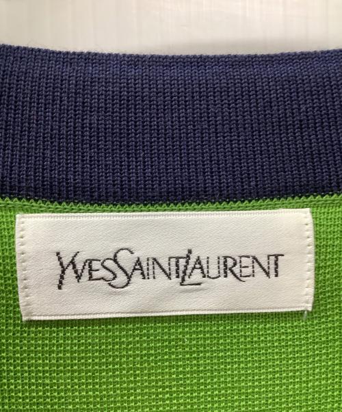 Yves Saint Laurent（イヴサンローラン）Yves Saint Laurent (イヴサンローラン) 半袖ワンピース 黄緑 サイズ:Mの古着・服飾アイテム